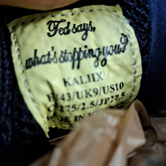 %Size 10 Ted Baker kaliix Mens Suede/Leather Lace-Up Sneaker / A 45 - Picture 7 of 14